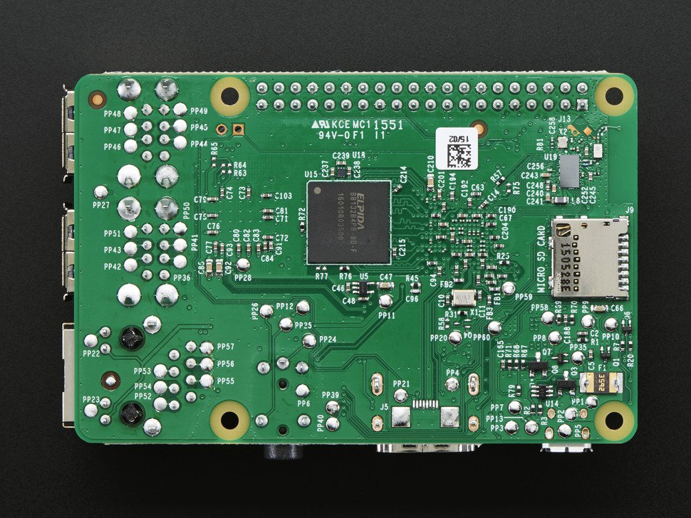 rasp pi model 3 back